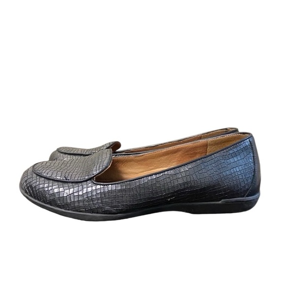 Dansko Womens Nastacia Loafers Size 37 (7) Comfort Croc Embossed Textured Black - Picture 6 of 10